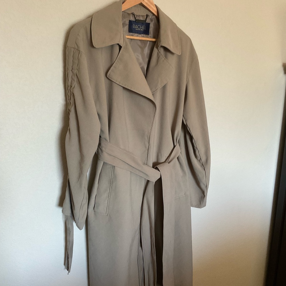Lightweight Rachel Women's Tan Trench Coat size medium